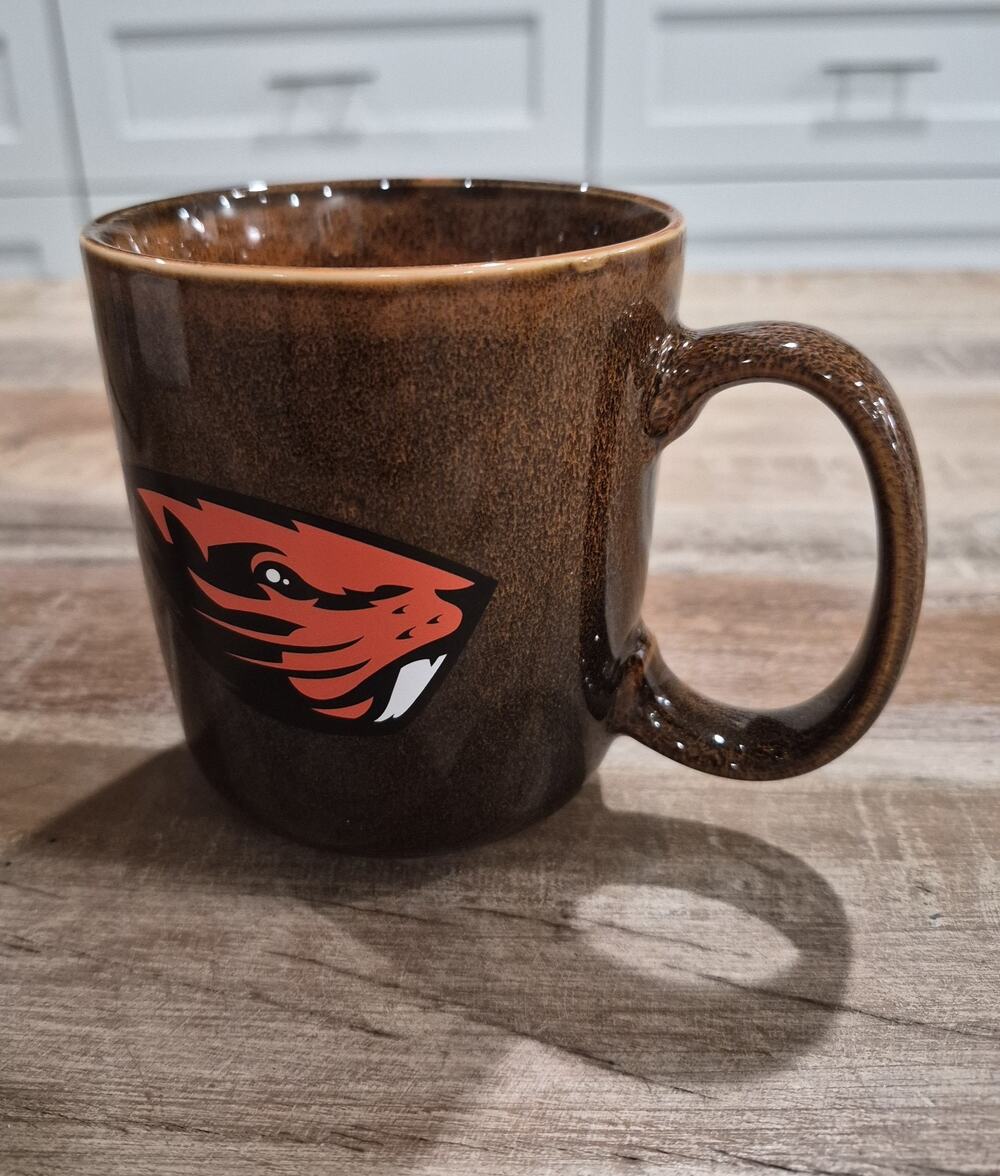 15oz Artisan Black Rim Mug-Oregon State University/The Memory Company
